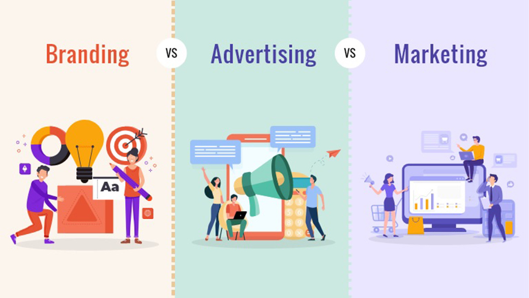 Branding: The difference between branding, marketing, and advertising